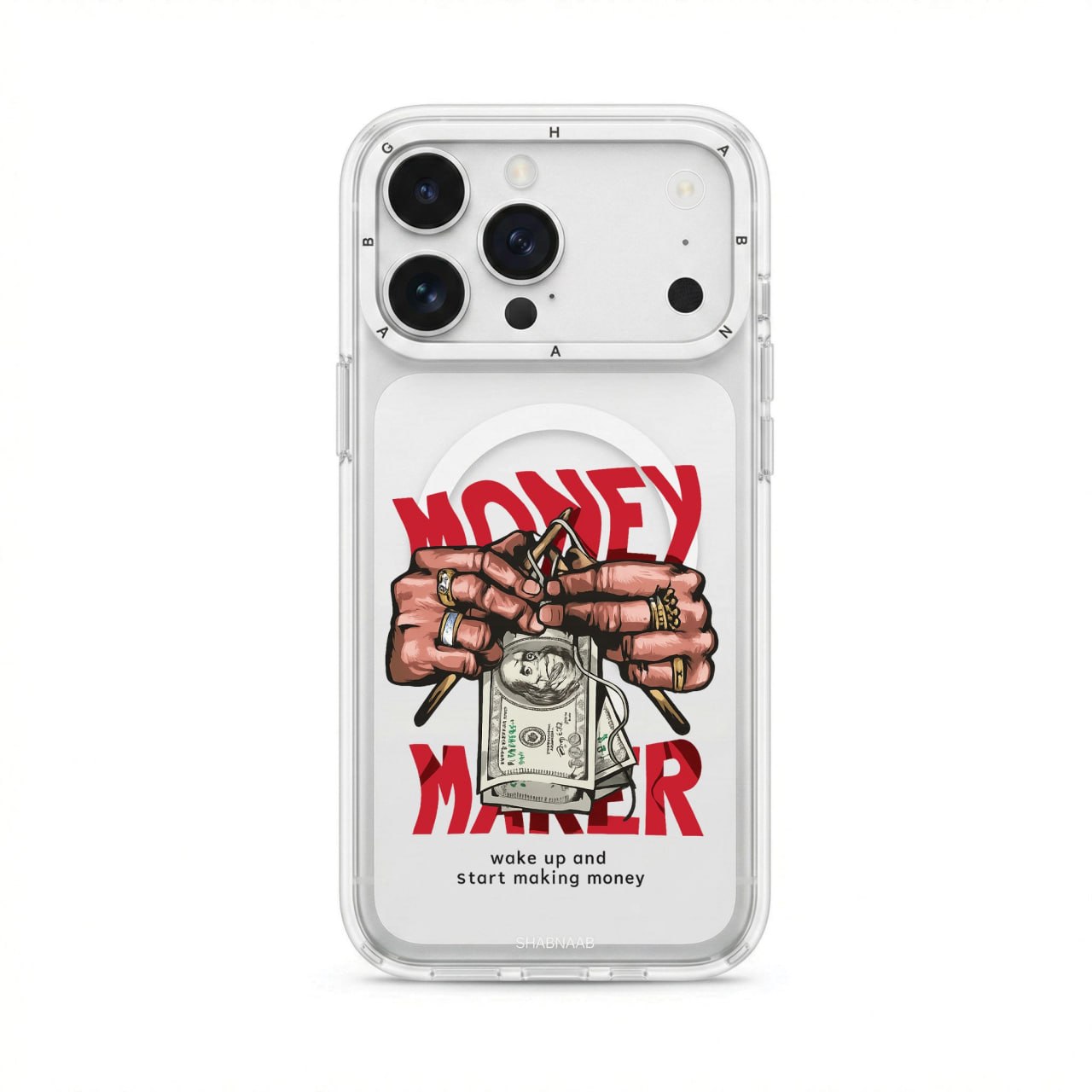 قاب پول ساز Money Maker با مگ سیف قاب ناب ghabnaab آیفون (G)