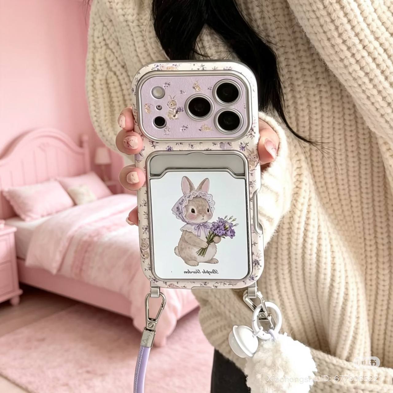 قاب گوشی مدل flower rabbit c4790 (T)