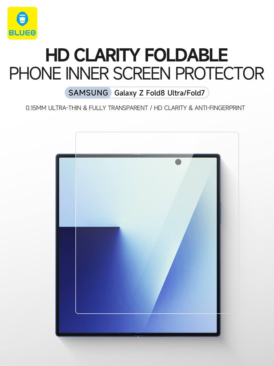 گلس Blueo Electroplated Hd Foldable Phone inner screen protector samsung (G)