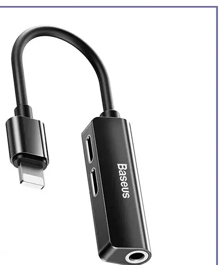 مبدل لایتنینگ به جک 3.5 میلی‌متری بیسوس Baseus Audio Converter L52 (E)