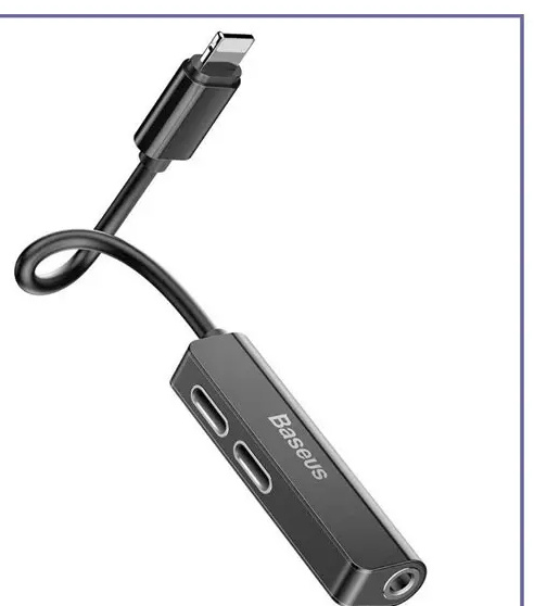 مبدل لایتنینگ به جک 3.5 میلیمتری بیسوس Baseus Audio Converter L52 (E)