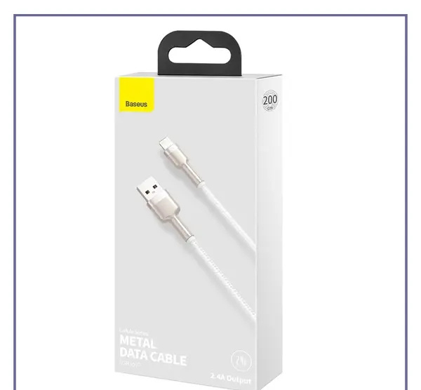 کابل لایتنینگ بیسوس 2متر Baseus Cafule Metal Data CALJK-B01 (E)