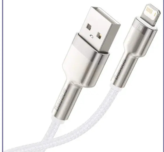کابل لایتنینگ بیسوس 2متر Baseus Cafule Metal Data CALJK-B01 (E)