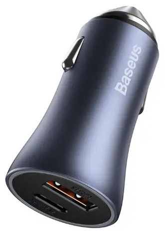 شارژر فندکی فست شارژ با کابل تایپ سی بیسوس Baseus Golden Contactor Pro Dual USB A QC TZCCJD-0G (E)