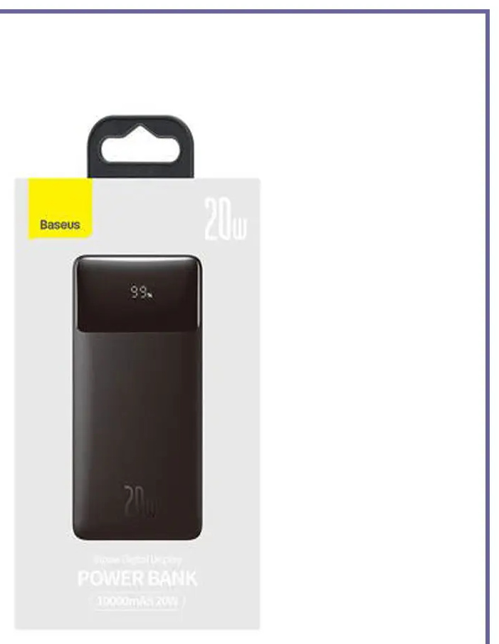 پاوربانک 10000 بیسوس20W وات Baseus Bipow Digital Display PPBD20 PPDML-L01 (E)