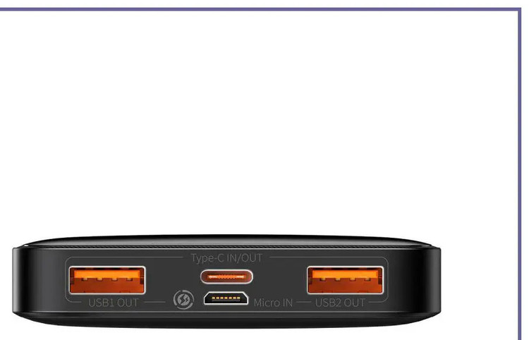 پاوربانک 10000 بیسوس20W وات Baseus Bipow Digital Display PPBD20 PPDML-L01 (E)