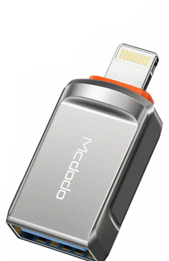 تبدیل OTG لایتنینگ مک دودو Mcdodo USB 3.0 to Lightning Convertor OT-8600 (E)