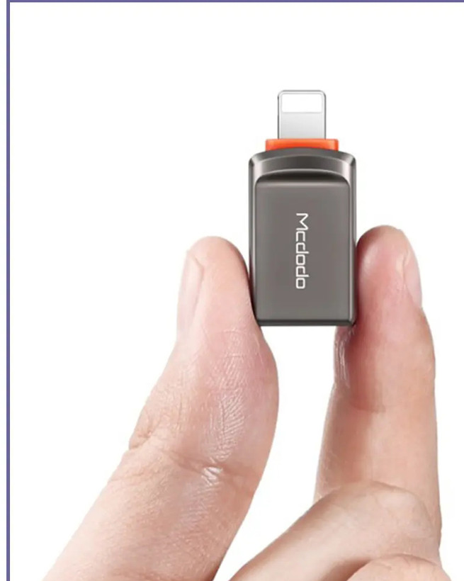 تبدیل OTG لایتنینگ مک دودو Mcdodo USB 3.0 to Lightning Convertor OT-8600 (E)