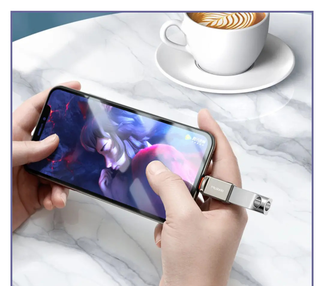 تبدیل OTG لایتنینگ مک دودو Mcdodo USB 3.0 to Lightning Convertor OT-8600 (E)
