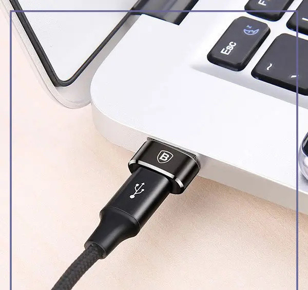 تبدیل Type C به USB بیسوس Baseus Mini Type-C famale to USB male adapter convertor CAAOTG-01 (E)