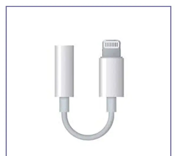 تبدیل اصلی لایتنینگ به جک 3.5 میلیمتری اپل Apple Lightning To 3.5mm Headphone Jack Adapter A1749 (E)