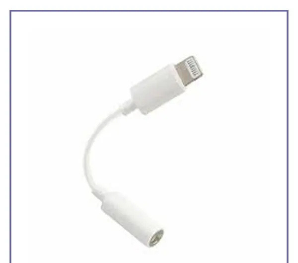 تبدیل اصلی لایتنینگ به جک 3.5 میلیمتری اپل Apple Lightning To 3.5mm Headphone Jack Adapter A1749 (E)