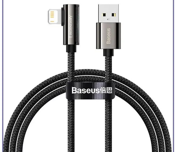 کابل لایتنینگ بیسوس 2متر Baseus Legend Series Elbow USB to iP CALCS-A01 (E)