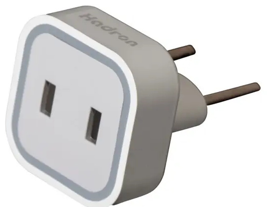 مبدل برق هادرون Hadron A08-01 us/eu Power Plug Adapter (E)