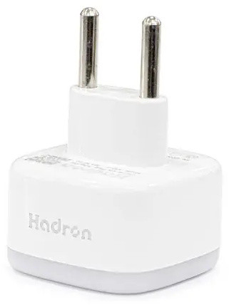تبدیل سه به دو برق هادرون Hadron HTH-A10-1 Univwrsal/EU Power Plug Adapter (E)