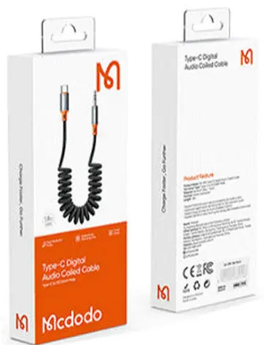 کابل تبدیل USB-C به جک 3.5mm مکدودو 1.8 متر Mcdod CA-0900 (E)