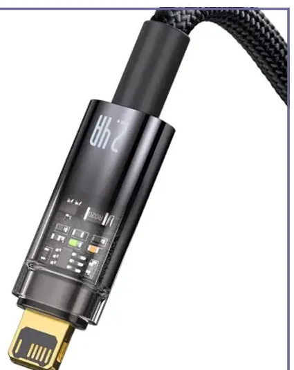 کابل لایتنینگ به تایپ سی هوشمند بیسوس 1 متر Baseus PD CATS000001 Explorer (E)