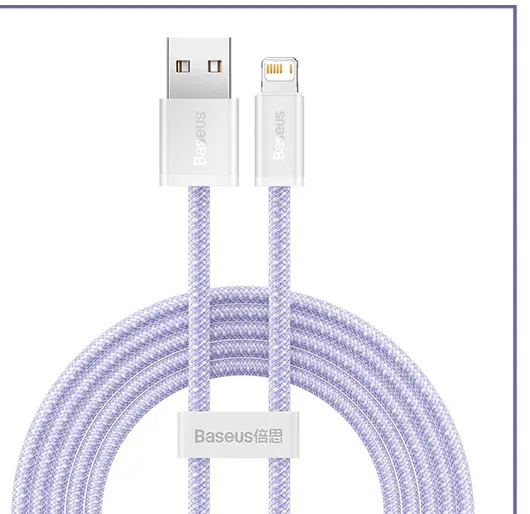 کابل لایتنینگ فست شارژ بیسوس BASEUS CABLE DYNAMIC SERIES FOR LIGHTNING 2.4A 2M CALD000502 (E)