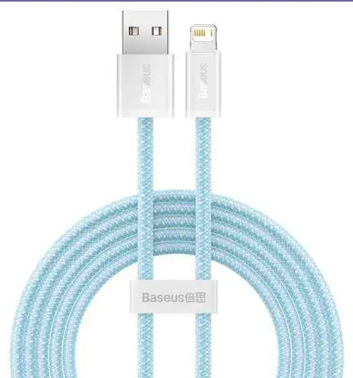 کابل لایتنینگ فست شارژ بیسوس BASEUS CABLE DYNAMIC SERIES FOR LIGHTNING 2.4A 2M CALD000502 (E)