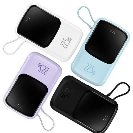 پاوربانک شارژر سریع 22.5 وات به همراه کابل تایپسی 10000 بیسوس Baseus Qpow Pro Fast Charge Power Bank PPQD020101 (E)