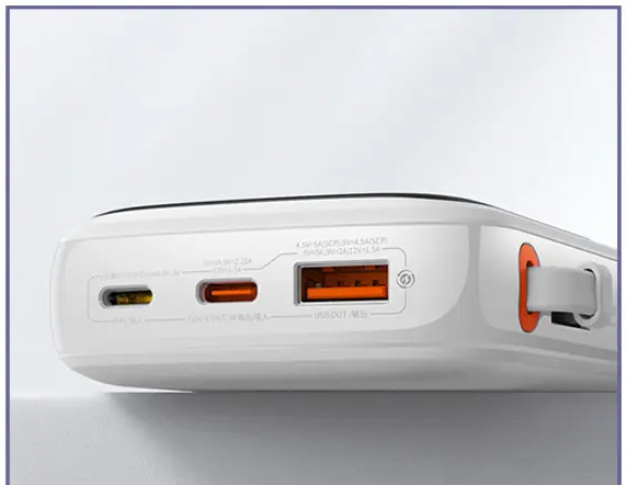 پاوربانک شارژر سریع 22.5 وات به همراه کابل تایپسی 10000 بیسوس Baseus Qpow Pro Fast Charge Power Bank PPQD020101 (E)