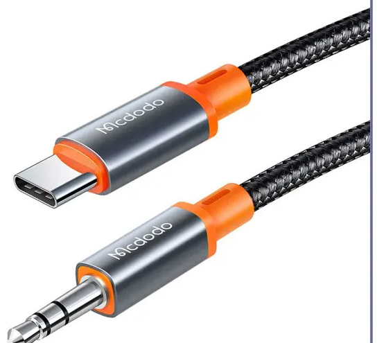 کابل تبدیل تایپسی به جک 3.5 مک دودو Mcdodo CA-0820 Castle Series Type-C to DC3.5 Male Cable (E)