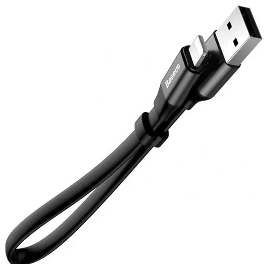 کابل شارژ و انتقال داده لایتنینگ بیسوس Baseus Nimble Portable lightning Cable 23cm CATMBJ-01 (E)