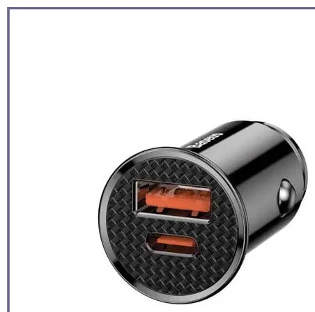 شارژر فندکی فست شارژ خودرو بیسوس Baseus Car Charger Circular Plastic A+C PPS CCALL-YS01 (E)