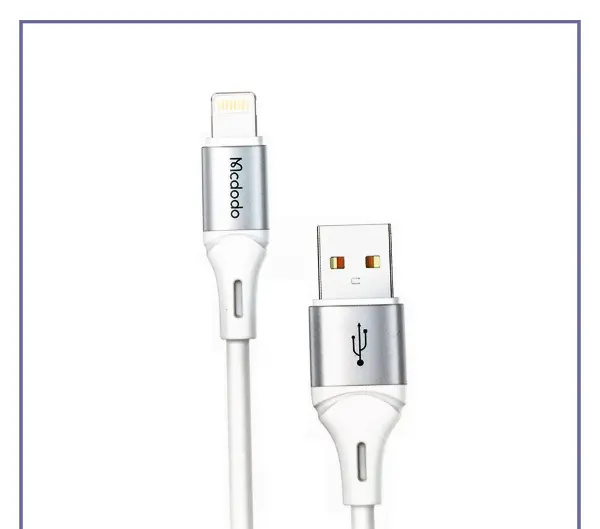 کابل فست شارژ لایتنینگ 1.2 متری مک دودو Mcdodo Lightning Data Cable CA-183 (E)