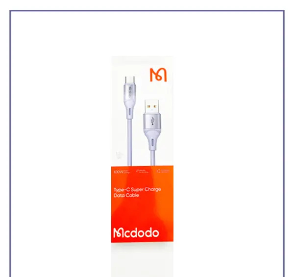 کابل فست شارژ تایپ سی 1.2 متری مکدودو Mcdodo Type-C Super Charge Data Cable CA-184 (E)