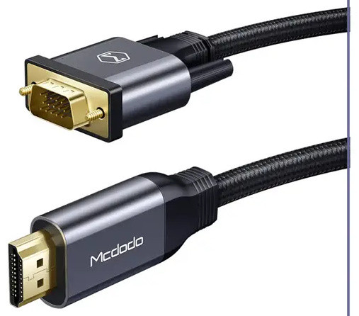 کابل اچدیامآی به ویجیآی 2 متری مکدودو MCDODO HDMI TO VGA 4K Adapter Cable Audio Video CA-7770 (E)