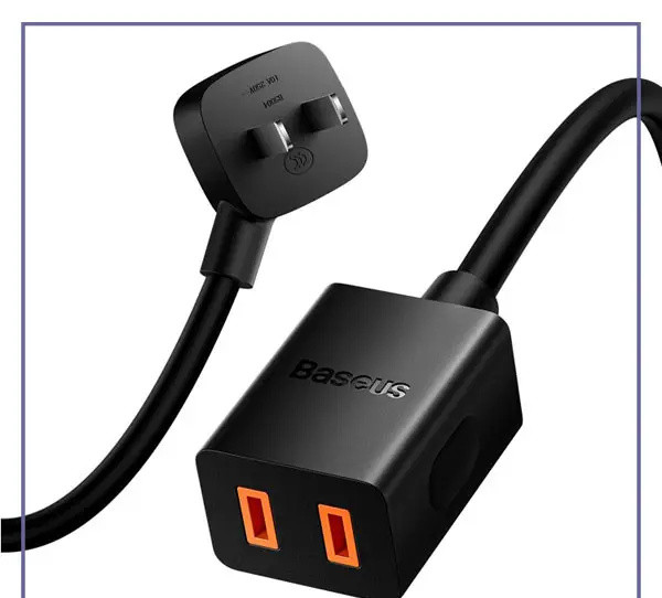 کابل افزایش طول یک متری بیسوس Baseus PowerCombo mini PowerStrip 1AC PSMN000101 (E)