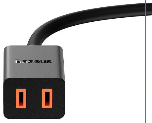کابل افزایش طول یک متری بیسوس Baseus PowerCombo mini PowerStrip 1AC PSMN000101 (E)