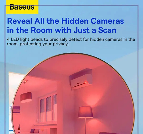 ردیاب دوربین مخفی بیسوس Baseus Heyo Camera Detector FMHY000001 (E)