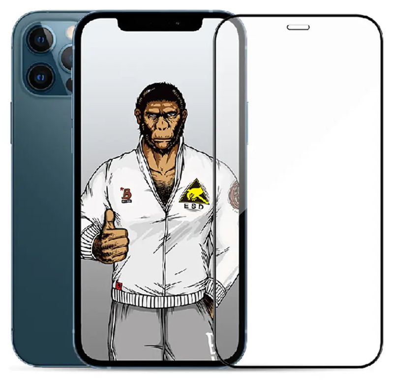 محافظ صفحه نمایش شیشه ای بولوئو آیفون BLUEO Antistatic Dustproof Temepered Glass Iphone 12 Pro Max (E)