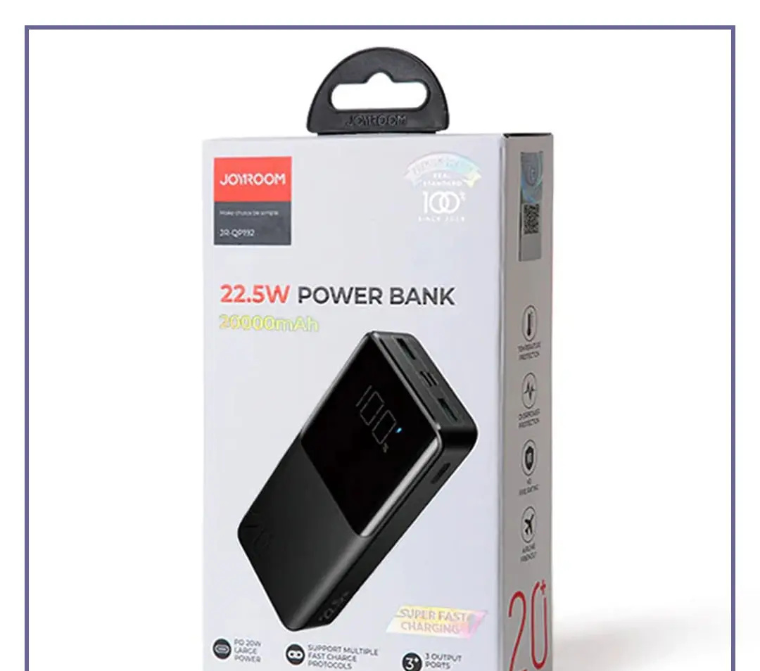 پاوربانک فست شارژ 20000 جویروم Joyroom 22.5W Power Bank JR-QP192 (E)