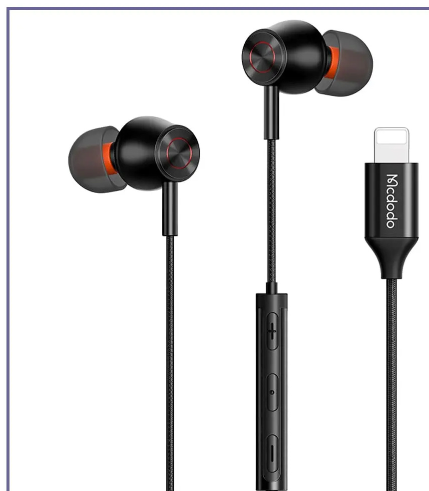 هندزفری سیمی لایتنینگ مک دودو Mcdodo Stereo Earphone Lightning HP-3480 (E)