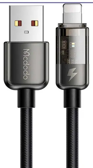 کابل شارژ قطع کن دار لایتنینگ 1.2 متری مک دودو Mcdodo Auto Power Off Data Cable CA-3140 (E)