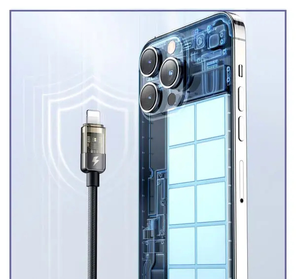 کابل شارژ قطع کن دار لایتنینگ 1.2 متری مک دودو Mcdodo Auto Power Off Data Cable CA-3140 (E)