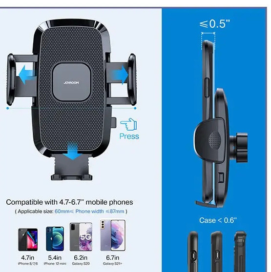 هولدر رو داشبوردی جویروم Joyroom Mechanical Car Holder JR-ZS259 (E)