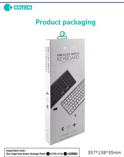 کیبورد بی سیم سه حالته کوتتسی Coteetci Three-mode wireless keyboard 84007 (E)