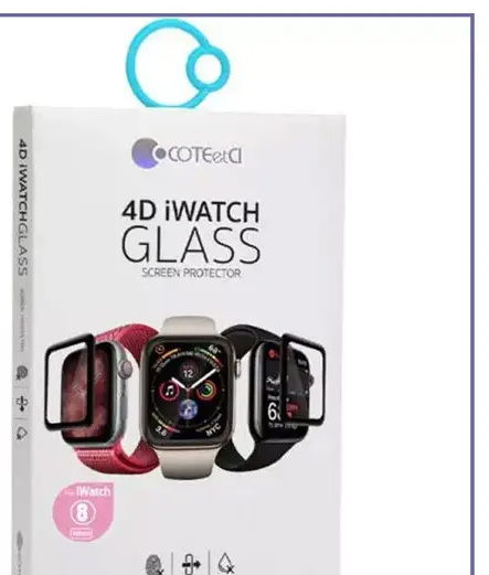 گلس اپل واچ 41 میلیمتری سری 7 و 8 کوتتسی Coteetci iWatch7/8 full Glue tempered glass 41mm 24006-41 (E)