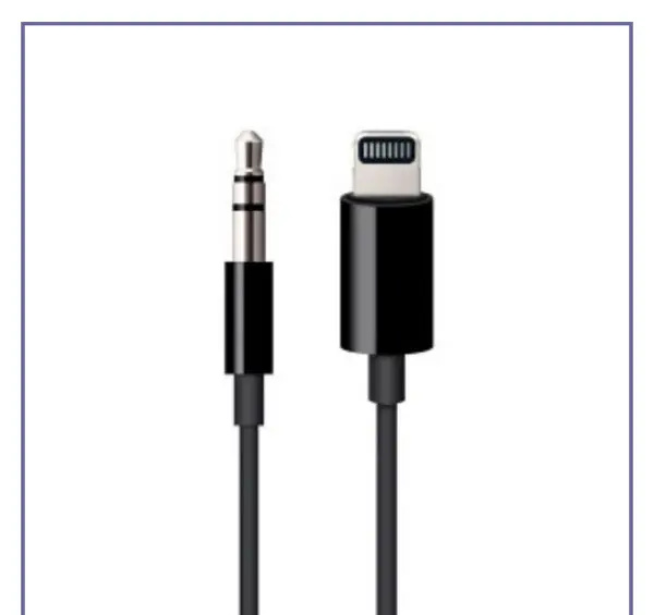 کابل تبدیل لایتنینگ به AUX طول 1 متر کوتتسی Coteetci Lightning To 3.5 Audio Cable CS8855 (E)