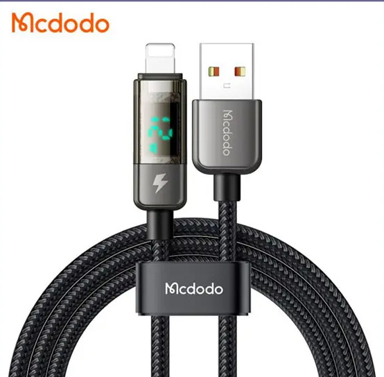 کابل شارژ لایتنینگ قطع کن دار 1.2 متری مک دودو Mcdodo Lightning Auto Power Off CA-3620 (E)