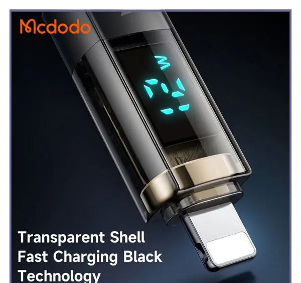 کابل شارژ لایتنینگ قطع کن دار 1.2 متری مک دودو Mcdodo Lightning Auto Power Off CA-3620 (E)