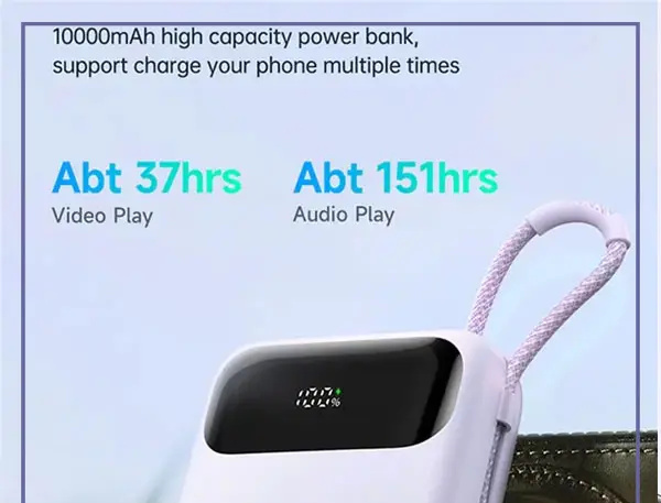 پاوربانک 22.5 وات همراه با کابل لایتنینگ مک دودو Mcdodo Powerbank MC-325 (E)