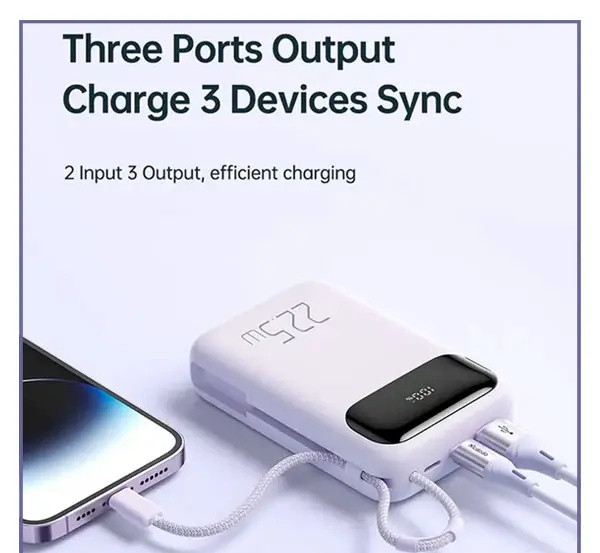 پاوربانک 22.5 وات همراه با کابل لایتنینگ مک دودو Mcdodo Powerbank MC-325 (E)