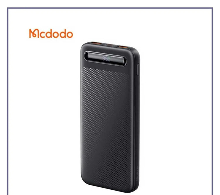 پاوربانک 22.5 وات ظرفیت 10000 مک دودو مدل MCDODO POWER BANK DIGITAL DISPLAY MC-388 (E)