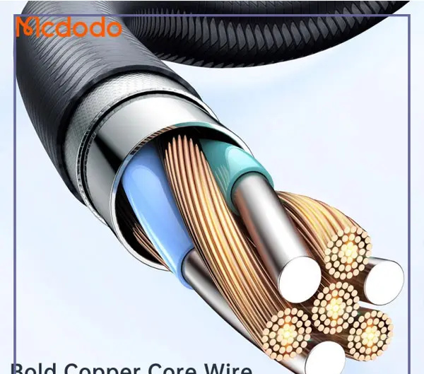 کابل شارژ دوسر تایپ سی قطع کن دار 100 وات مک دودو Mcdodo Auto Power Off Type-C To Type-C Cable CA-2840 (E)