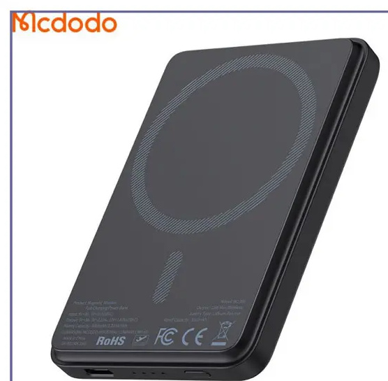 پاوربانک مگنتی مگ سیف 15 وات 5000 مک دودو Mcdodo Mini Magnetic Power Bank MC-395 (E)